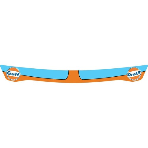 Gulf helmet visor - gulf, strip