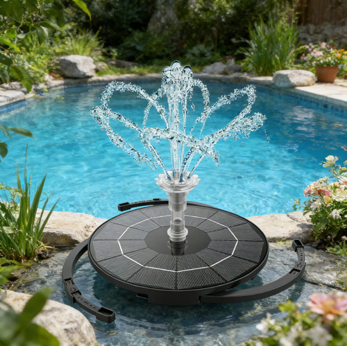 Solar fountain water - solar,