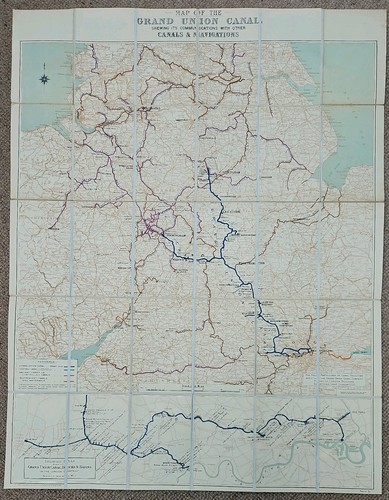 1941 grand union canal foldout - canal,