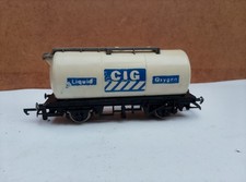 Hornby OO Gauge White CIG Liquid Oxygen Tank Wagon Used