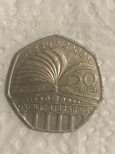 50p coin depicting - 50p, public