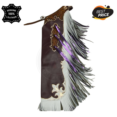 Handmade rodeo leather chaps - handmade,