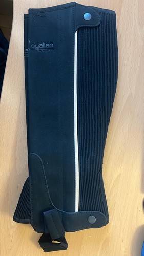 Half chaps black - black, leather