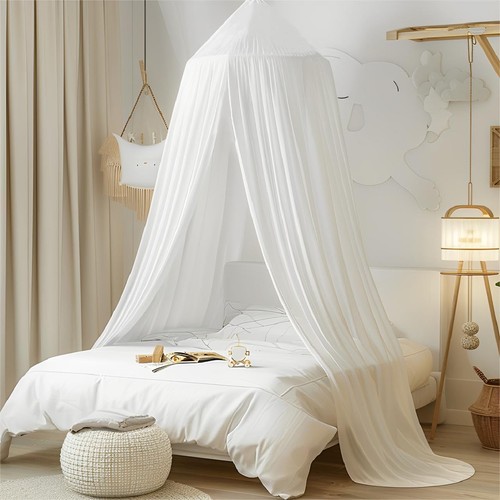 Vercico kids bed canopy - canopy, round