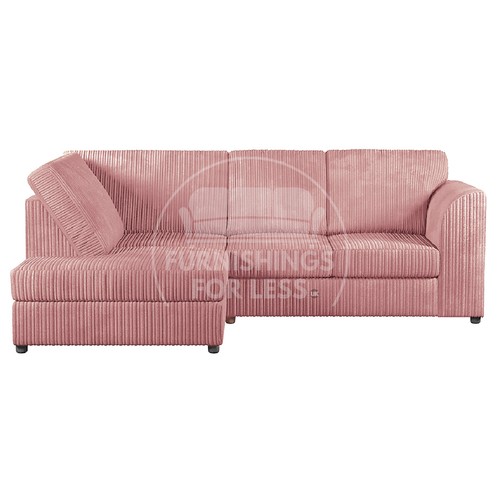 Luxor pink corner sofa - pink,