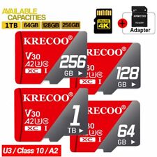 Micro SD Card Ultra Memory 256GB 128GB TF for Phone Tablet Dash Security Camera