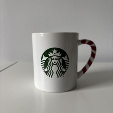 Starbucks 2013 Candy Cane Handle Ceramic Mug