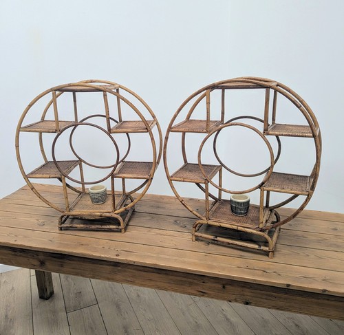 Vintage pair circular - , bamboo