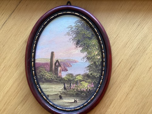 Original oval oil painting - original,