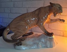Large Vintage 1970’s Beswick Porcelain Cougar  Big Cat 1702 GREAT CONDITION