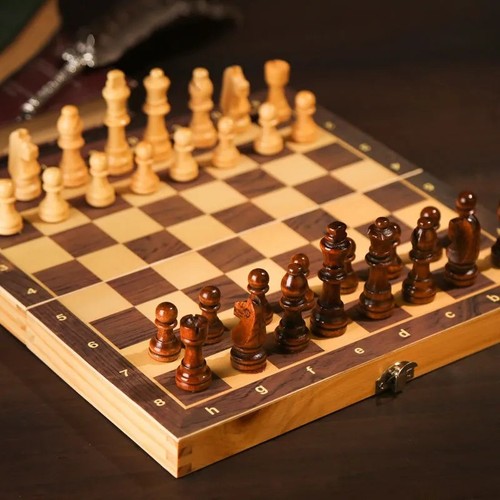 Large chess wooden set - large,
