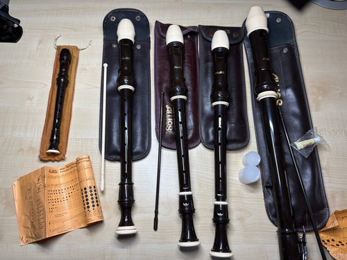 Vintage aulos set of - x,