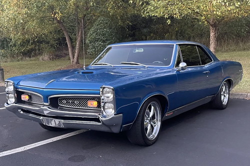 Blue 1967 pontiac - blue,