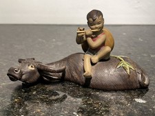 Vintage Chinese Boy on Water