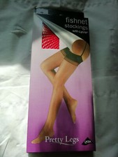 Stockings seamed lace top Plain Smooth Knit Ultra Gloss Fishnet **GREAT PRICES**