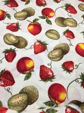Large Print Strawberry Apple