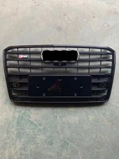 Black Front Bumper Mesh Grille for Audi A8 S8 2014-2018 Update to S8