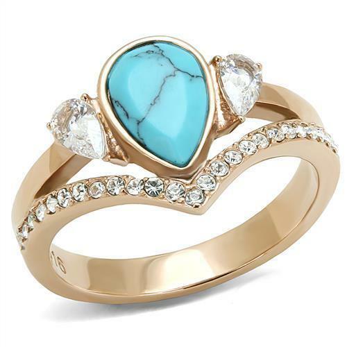 Ladies rose gold ring