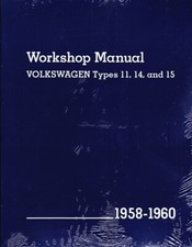 NEW PRINTED BOOK 1958-1960 VW