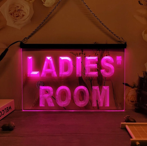 Ladies room led neon - ladies, light