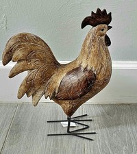 New Wood Looking Resin Rooster