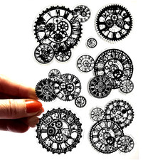 Clear stamps steampunk cogs - clear,