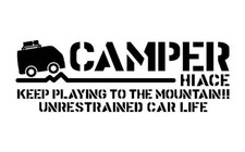 Stencil Sticker Camper Hiace