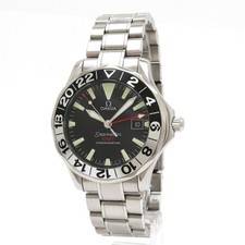 Watch OMEGA Seamaster 300 Professional Date GMT 50th Anniversary SS Black Dial A