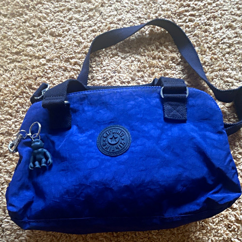 Kipling blue nylon zip - blue,