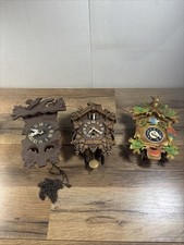 Lot Of 3 Vintage Mini Cuckoo
