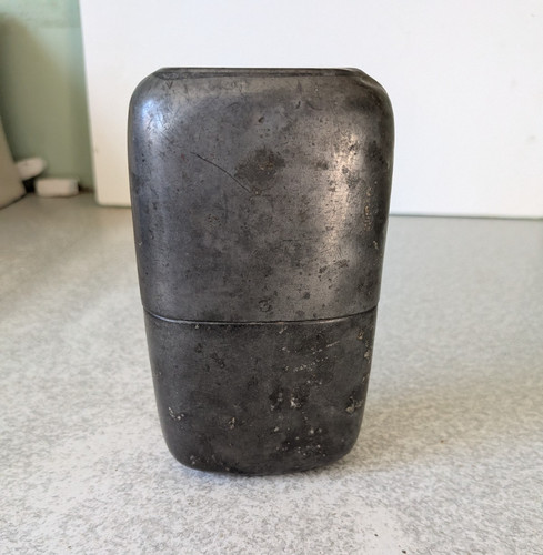 Vintage antique pewter hip - vintage,