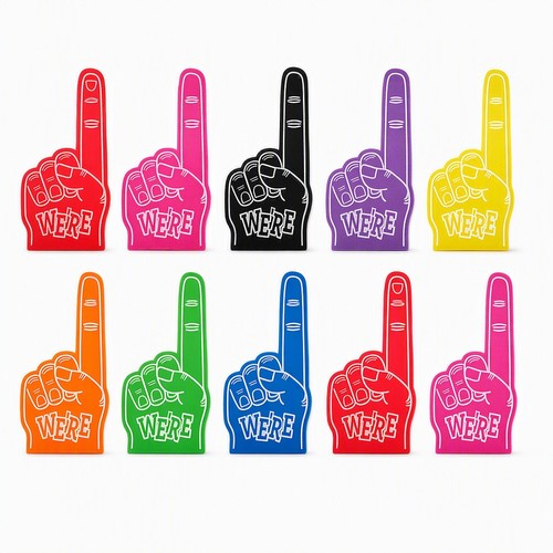Foam finger universal large - foam,