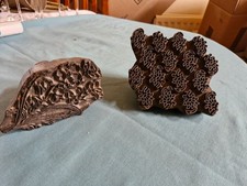 Vintage Wooden Stamps for Textile Block Printing
