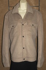 Reiss ~ Brown Oatmeal - Jenner Wool Blend - Trucker Coat Jacket sz XL NEW $225