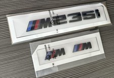 Gloss Black BMW M235i Badge With 2X Gloss Black M Wing Badges UK 🇬🇧