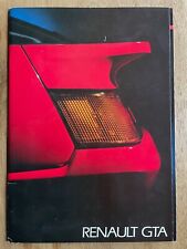 Renault GTA V6 + V6 Turbo (Alpine A610) brochure - 1987 (English)