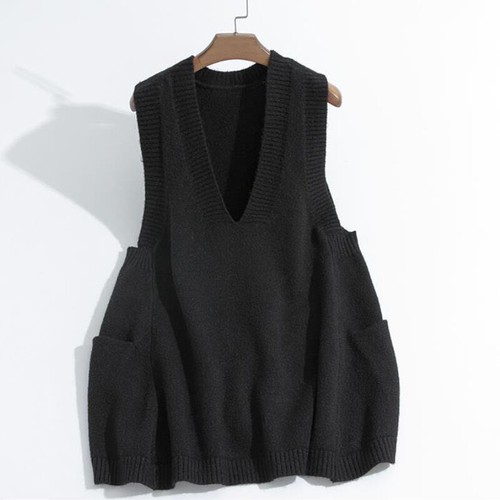 Lady knitted waistcoat gilet - lady,