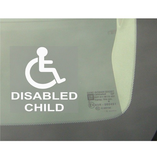 Disabled child sign car - 1,
