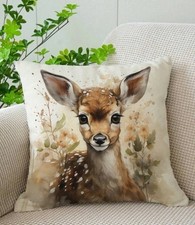 Lovely Print Deer Cushion