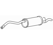 Quality Rear Exhaust Silencer Back Box for Ford Escort JBD 1.3 Litre (1990-1992)