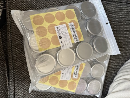 Candle making containers - making, and