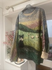 Ladies Lovely Jumper Sheep Dog And Sheep Best Fit Size 18/20 New Without Tags