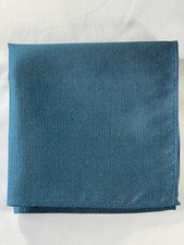 Teal blue silk pocket
