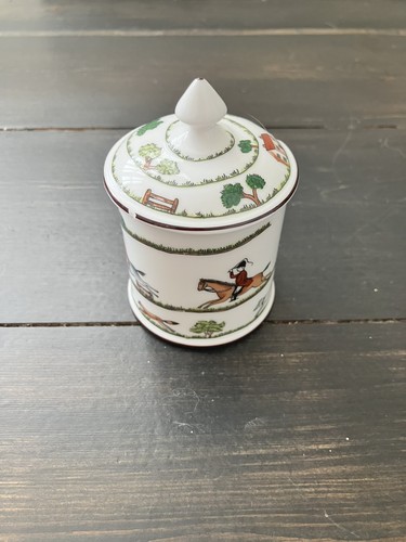 Coalport hunting scene mustard - coalport,