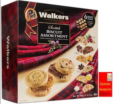 Walkers 184179 900g All Butter Shortbread Scottish Biscuit Assortment
