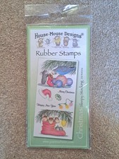 House-Mouse Designs Christmas 'Sleepy Stocking' Rubber Stamp Set