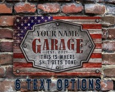 Garage Sign Vintage American