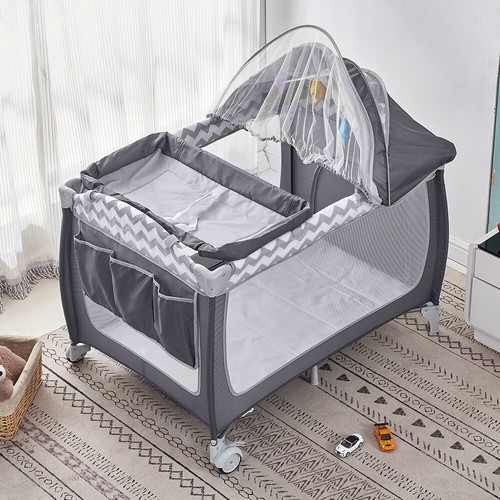Folding travel baby cot with - cot,