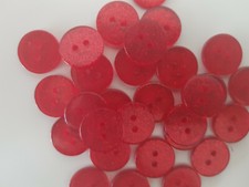 13mm / 15mm Resin Round Glitter Buttons Blue Yellow Green Navy Blue Purple White