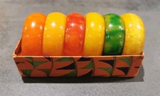 Vintage Retro Bakelite Napkin Holders X6 Bright Vivid Colours